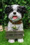Ebros- Small But Sassy - Adorable Black & White Shih Tzu Puppy Dog Sitting Figure with Reversible Welcome Sign Home Accent Patio Sculpture Garden Décor, 11-inch