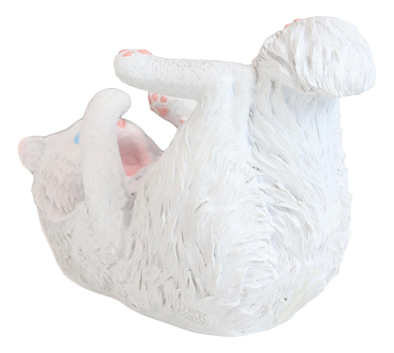 Feline Purrfectly Divine White Angel Kitty Cat Wine Bottle Holder Caddy Figurine