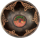 Ebros Ancient Celtic Tree of Life Offering Bowl Figurine 8.5"H Celtic Knotwork