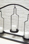Western Black Arched Metal Stand Decorative Triple Votive Candles Candleholder
