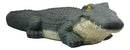 Ebros Gift Large Realistic Crocodile On Belly Crawl Pose Garden Accent Statue Lake Home Patio Pool Exotic Decor of Alligators Crocodiles Caiman Gator Decorative Sculpture Figurine (26" Long) - Ebros Gift