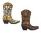 Pack Of 4 Western Ceiling Fan Tooled Leather Cowboy Boots Pull Knob Handles 3"