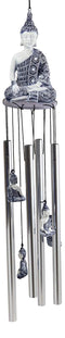 Feng Shui Buddhism Buddha Amitabha Meditating In Mudra Figurine Wind Chime Decor