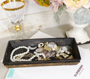 Ebros Rustic Cowboy Dual Revolver Six Shooter Western Star & Ropes Jewelry Dish Tray