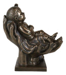 Inspirational Baby Cradled In The Palms Of God's Hands Statue Baby Memorial