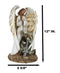 Inspirational Memorial Kneeling Soldier With Guardian Angel Praying Figurine