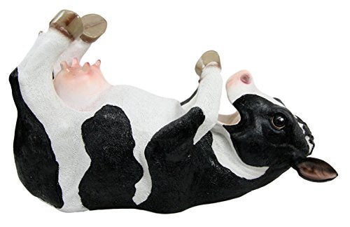 Ebros Gift Grassland Cattle Bovine Cow Wine Bottle Holder Caddy Figurine