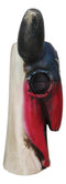 Western Patriotic Texas State Flag Lone Star Rustic Cow Skull Vase Planter Decor
