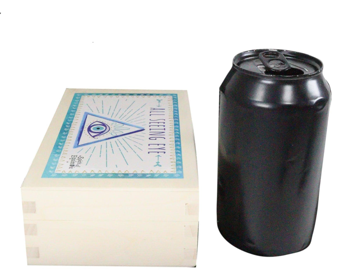 Ebros Illuminati Eye Of Providence Decorative Wooden Box W/ 48 Glass All Seeing Eyes
