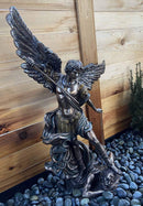 Ebros 45" Tall Grand Saint Michael The Archangel Slaying Satan Lucifer Statue - Ebros Gift