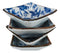 Made In Japan Multi Patterned Square Sauce Condiment Dipping Bowl Set Serves 4