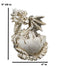 Ebros 4.5" Long Skeleton Bone Wyrmling Dragon Hatchling From Egg Statue Figurine - Ebros Gift