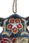 Rustic Western Star Colorful Texas Flag Floral Pattern Bull Cow Skull Wind Chime