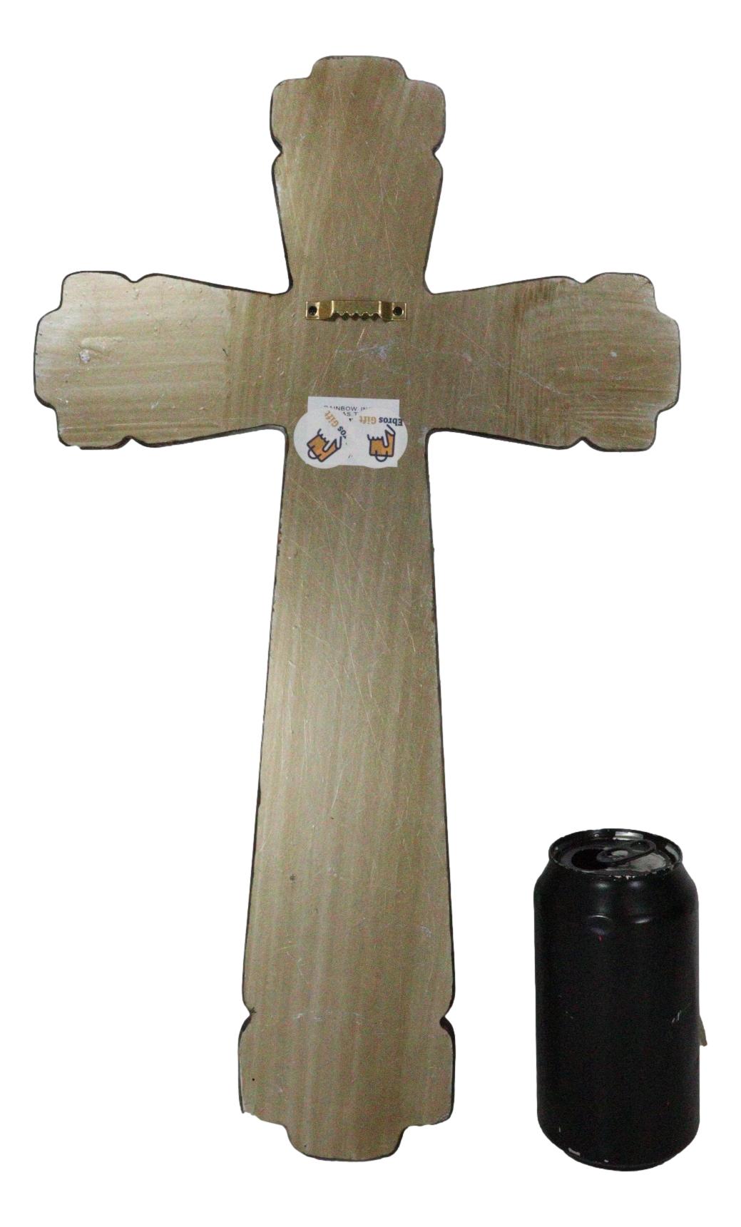 Rustic Southwestern Turquoise Ornate Patterns Western Star Concho Wall Cross