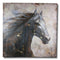 Rustic Country Western Running Mustang Horse Canvas Picture Wooden Frame 24"24"