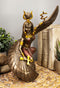 Ebros Egyptian Goddess Isis Ra Holding Ankh Figurine 9"H Statue Collectible