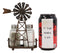 Ebros 6.5"H Rustic Country Farm Windmill Outpost Salt And Pepper Shakers Set