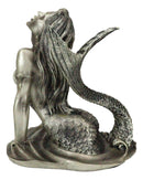 Ebros Aged Bronze Resin Seductive Siren of The Seas Mermaid Statue 7"H Figurine