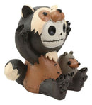 Larger Furry Bones Hugh The Skunk Bear Wolverine Voodoo Skeleton Figurine 3.5"H