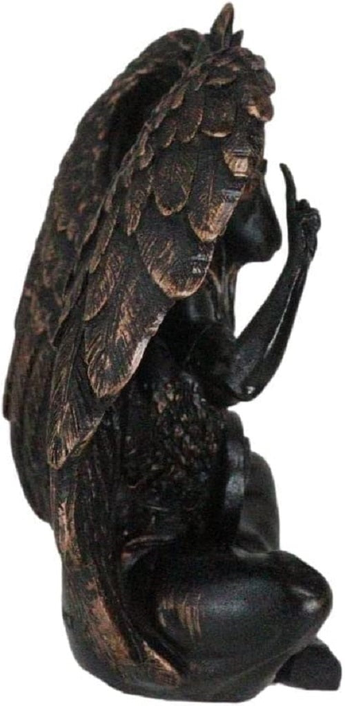 Paranormal Occult Sabbatic Goat Idol Baphomet Sitting Meditation Figurine