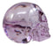 Ebros Pirate Cave Tomb Treasure Purple Translucent Skull Figurine Decorative Statue Acrylic Resin