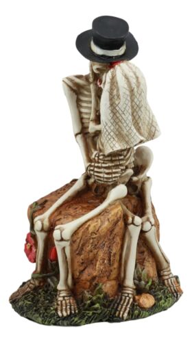 Ebros Love Never Dies Wedding Skeleton Couple Kissing In The Garden Statue 6"H