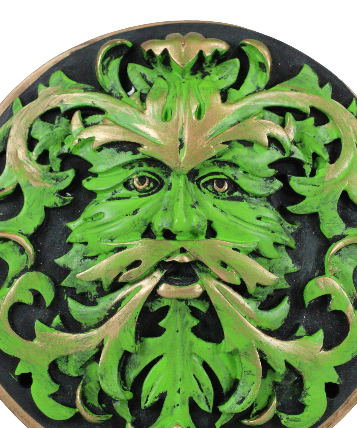 Ebros Oberon Zell Nature's Spirit God Celtic Greenman Wall Decor Plaque 5.25" D