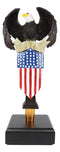 Ebros American Bald Eagle USA Flag Shield Novelty Beer Tap Handle Figurine With Base
