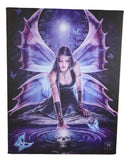 Ebros Anne Stokes Fantasy Immortal Flight Fairy Wood Framed Picture Canvas Wall Decor