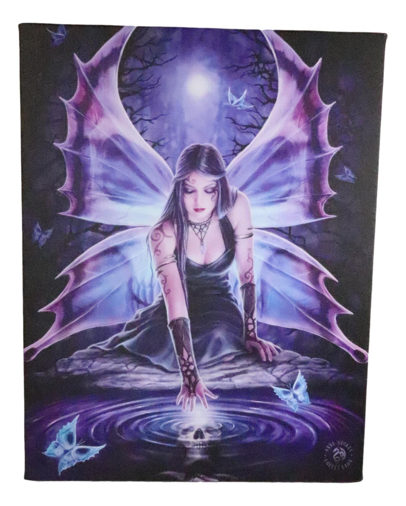 Ebros Anne Stokes Fantasy Immortal Flight Fairy Wood Framed Picture Canvas Wall Decor