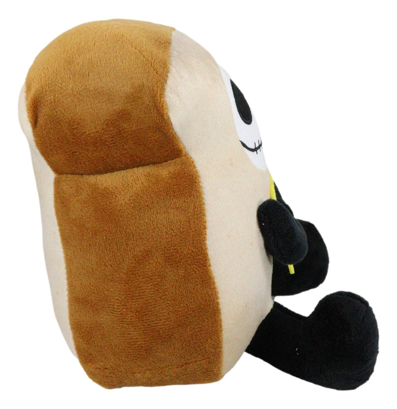 Furry Bones Skeleton Monster Toasty Bread Toast With Cheese Soft Plush Toy Doll