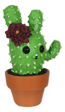 Prickles Whimsical Rabbit That Transform Into Cactus Plant In Pot Figurine Small