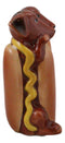 Hot Dog Wieners Dachshund Dogs In Ketchup Mustard Buns Salt Pepper Shakers Set