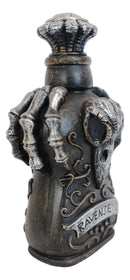 Ceramic Witchcraft Mad Doctor Skeleton Claws Poe Ravens Eyes Skull Potion Bottle