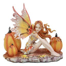 Ebros Amy Brown Tribal Fairy Godmother with Pumpkins Statue 5" H