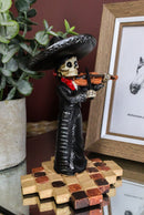 Mariachi Band Lady Skeleton Folk Music Violinist Figurine Day Of The Dead Decor
