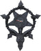 Ebros Samael Lilith Baphomet Hanging Wall Clock Candle Holder Decor Plaque 19" H