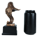 Small Majestic American Bald Eagle Head Bust Bronzed Resin Figurine 7"Tall