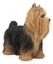 Long Haired Yorkie Statue 11.5"L Pet Pal Yorkshire Terrier Dog Figurine Decor