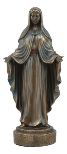 Lady Madonna Virgin Mary With Welcoming Arms Statue 7"Tall Mother of Jesus - Ebros Gift