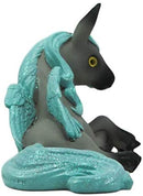 Ebros Whimsical Fairy Tale Pegasus Horse Figurine Shelf Decor (Aqua Blue Delphi)