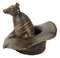 Western Rustic Texas Wild Armadillo Sitting in Cowboy Hat Decorative Figurine