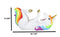 Fantasia Rainbow Unicorn With Golden Horn Wine Holder Figurine Kitchen Statue