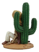 Day of The Dead El Borracho Drunk Desert Bandit By Cactus Skeleton Statue
