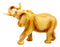 Safari Savannah Landscape Majestic Elephant With Trunk Up Faux Wood Figurine