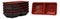 Ebros Red And Black Melamine Traditional Design Condiments Ketchup BBQ Soy Sauce Dipping Bowl or Dish With Divider 2 Partition Compartments Housewarming Gifts For Sushi Asian Dining Restaurant Supply