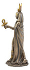 Egyptian Deity Goddess Hathor Holding Ankh Statue Patroness Of Love Motherhood