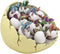 Ebros Set of 12 Wyrmling Dragons in Eggs Figurine Miniatures with Dragon Egg Display Set Colorful Fantasy Egg Hatchling Figurines Set of 12 Dungeons and Medieval Alchemy Fantasy Dragon Collectibles