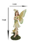 Meadowland Lily Fairy Holding Flower Stem And Lilies Figurine Fae Garden Fantasy