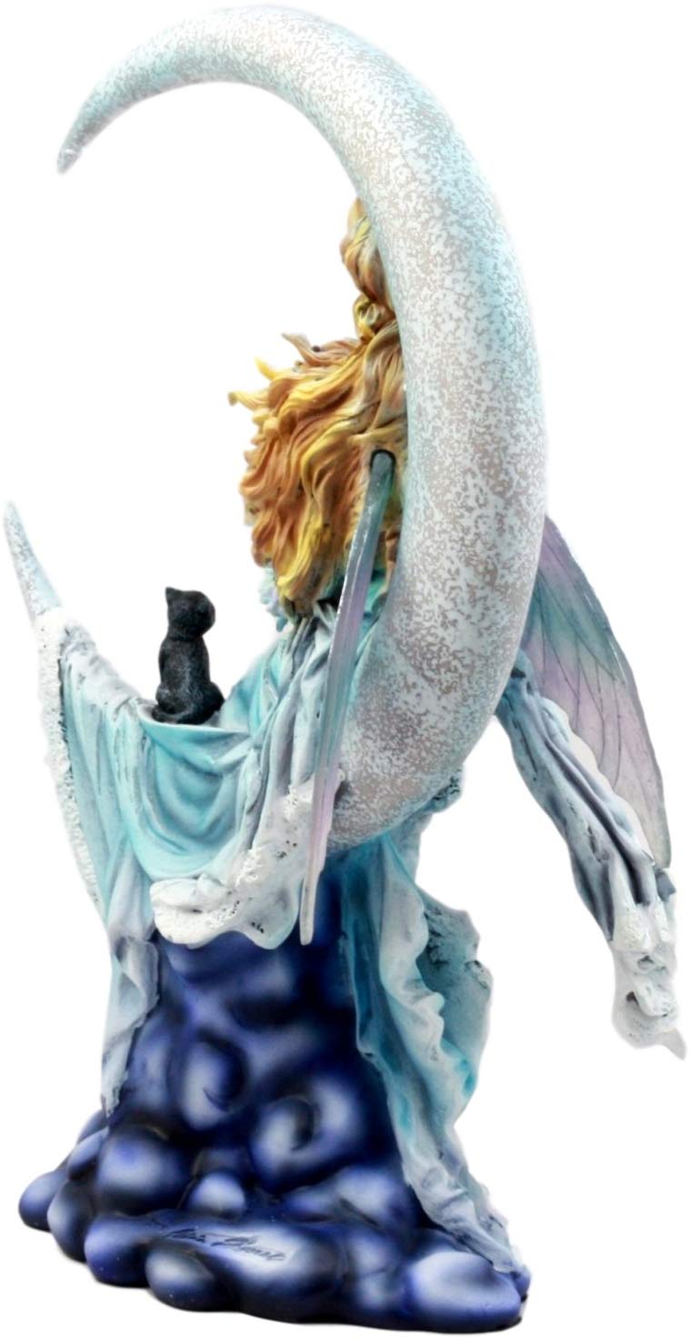 Ebros Large Celestial Moon Water Elemental Fairy Statue 11"H By Nene Thomas